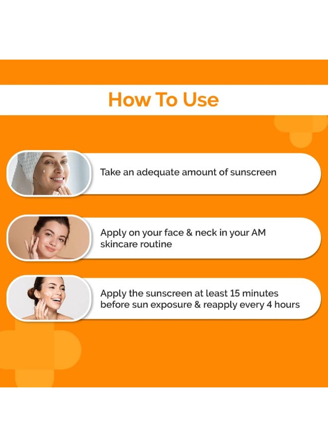 THE derma Co 1% Hyaluronic Sunscreen SPF 50 Aqua Gel, PA++++, Lightweight, No white-cast for Broad Spectrum And Blue Light Protection for Oily, Dry, Acne-prone Skin - 80g  - Image 3