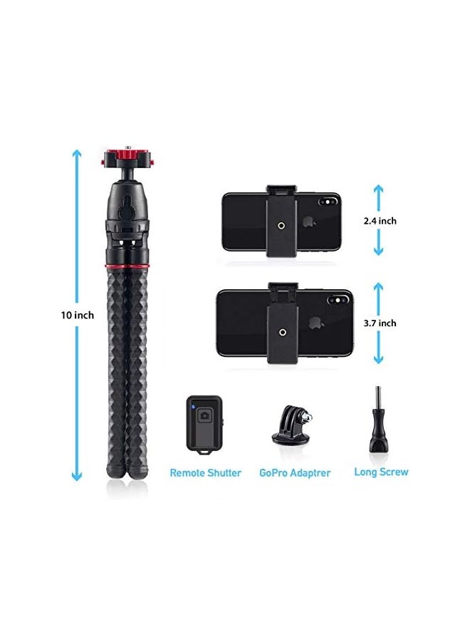 Tripod Linkcool 360 Degree Rotation Flexible Octopus Travel Tripod For Iphone/Smartphone/Ipad/Dslr/Sports Action Camera With Bluetooth Wireless Remote Shutter