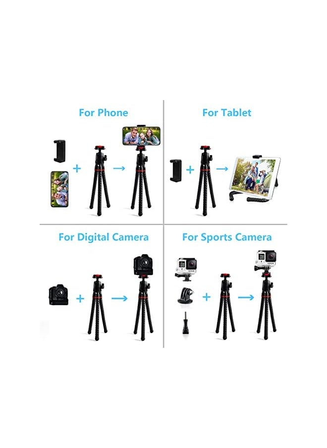 Tripod Linkcool 360 Degree Rotation Flexible Octopus Travel Tripod For Iphone/Smartphone/Ipad/Dslr/Sports Action Camera With Bluetooth Wireless Remote Shutter