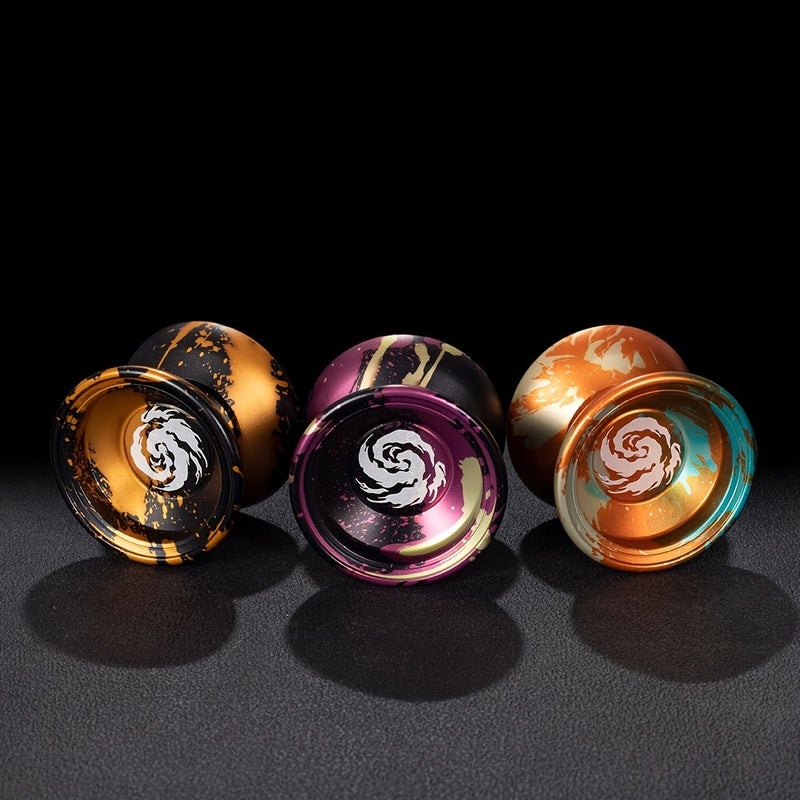 Camouflage Yellow Aluminum Alloy Yo-Yo Professional Grade Extra Long Sleep Time with Gloves Bearings and 10 Strings - Image 5