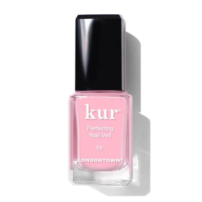 LONDONTOWN Perfecting Nail Veil, Sheer, Buildable Nail Tint Plus Nail Strengthener, Hydrates & Conditions Nails, #7 Sheer Cherry Blossom Pink, 0.4 Fl Oz - Image 1