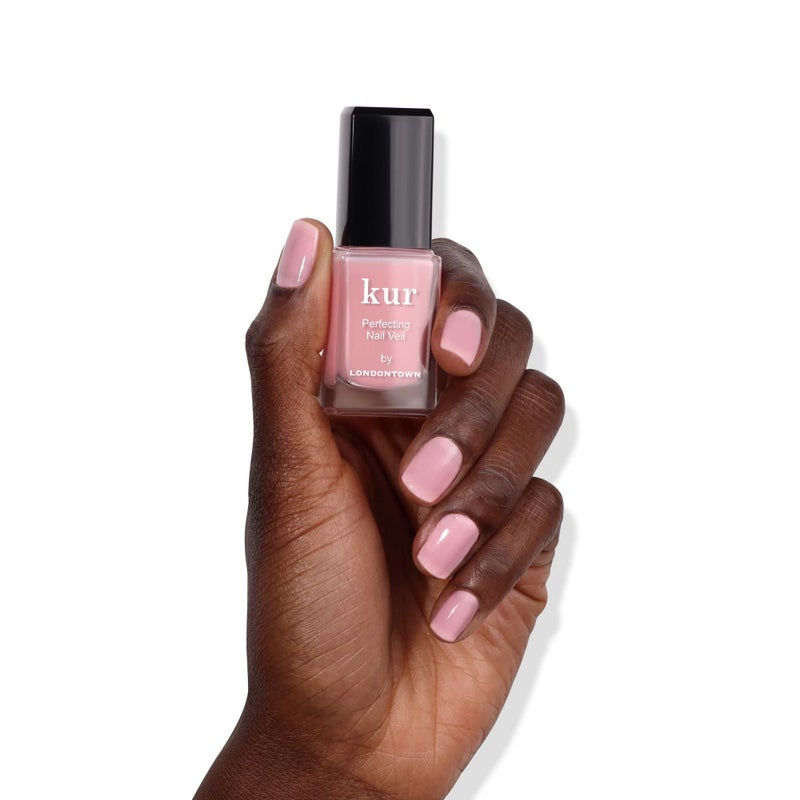 LONDONTOWN Perfecting Nail Veil, Sheer, Buildable Nail Tint Plus Nail Strengthener, Hydrates & Conditions Nails, #7 Sheer Cherry Blossom Pink, 0.4 Fl Oz - Image 5