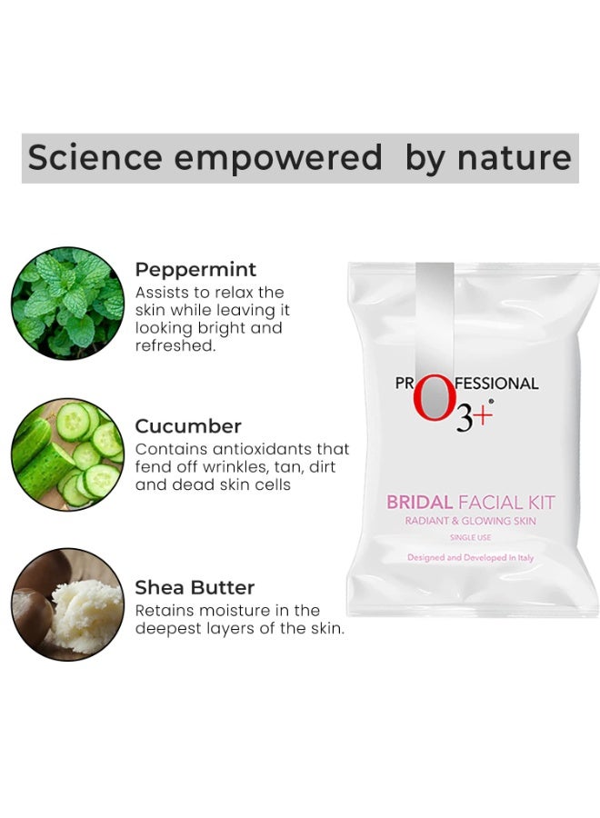 O3+ Bridal Facial Kit for Radiant and Glowing Skin - Suitable for All Skin Types (120g X Pack of 6) - Image 4