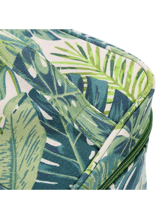 هاوس أوف كويرك حقيبة مكياج من House of Quirk مصنوعة من القماش الاستوائي وحقيبة تخزين مستحضرات التجميل للسفر وحقيبة كلاتش للنساء (عبوة من 4 قطع من خشب البتولا ABCD) - Image 3