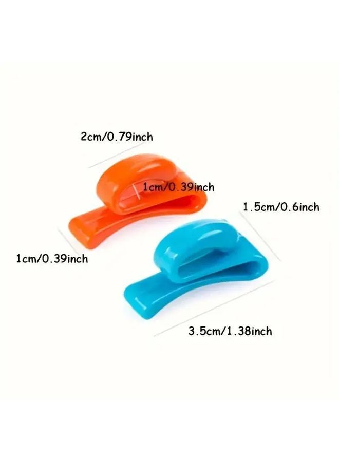 2pcs Wall Mounted Plastic Key Hooks Anti Loss Key Organizer Space Saving Design - Image 4