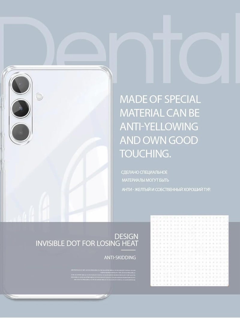 Realcase غطاء خلفي سيليكون لجهاز سامسونج M55 / F55 5G، مقاوم للخدوش، شفاف، واقي من الصدمات، غطاء خلفي لجهاز سامسونج جالاكسي M55 / F55 5G - Image 4