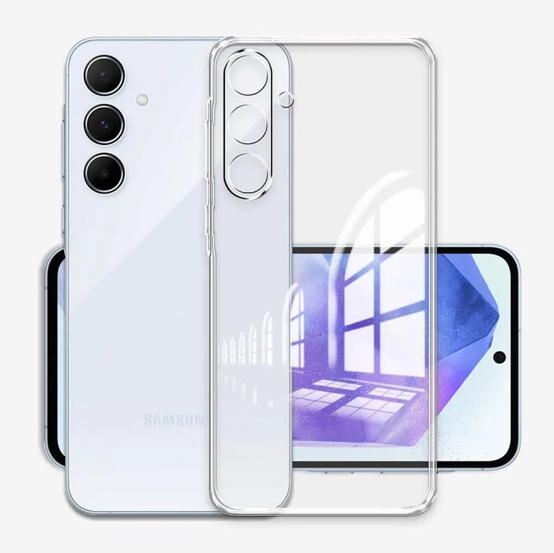 Realcase غطاء خلفي سيليكون لجهاز سامسونج M55 / F55 5G، مقاوم للخدوش، شفاف، واقي من الصدمات، غطاء خلفي لجهاز سامسونج جالاكسي M55 / F55 5G - Image 3