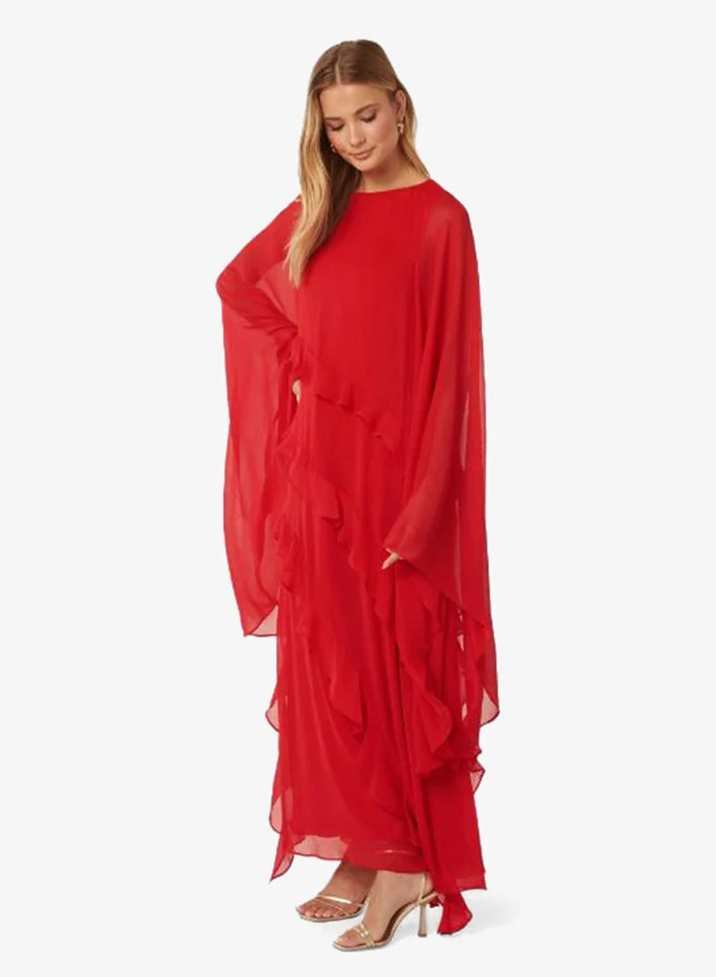 forever new  Pippa Ruffle Kaftan Maxi Dress for Women | Best Price UAE