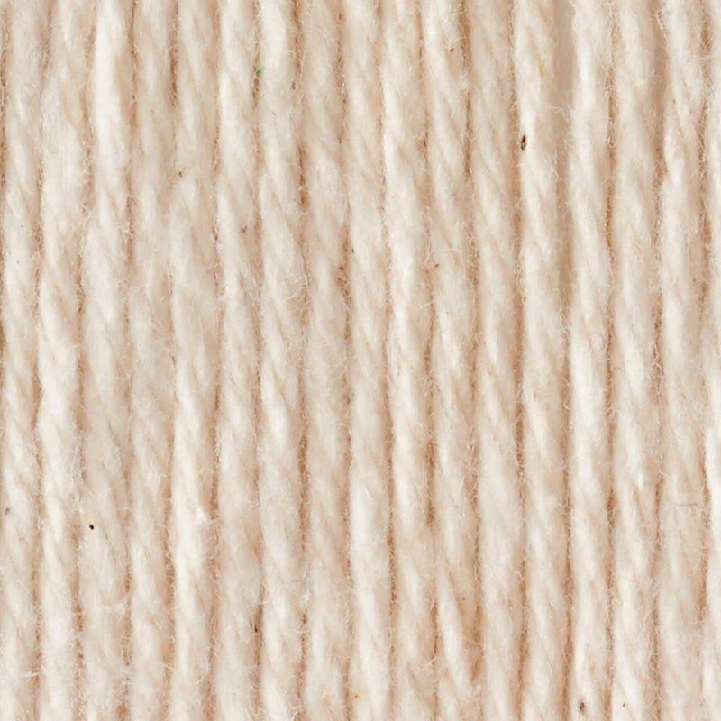 Lily Sugar 'N Cream The Original Solid Yarn, 2.5oz, Medium 4 Gauge, 100% Cotton - Ecru - Machine Wash & Dry - Image 2