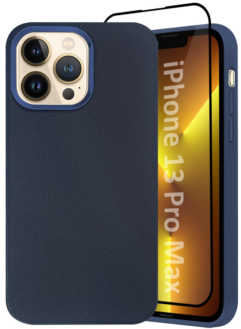 CATANES iPhone 13 Pro Max 2 Pack Vegan Leather Case, 1 Cover with 1 Screen Protector, Slim Fit, Raised Edges for Camera and Screen Protection - Image 2