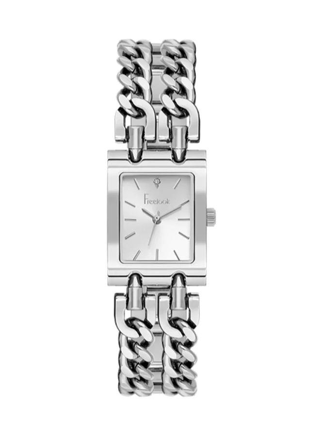 Freelook Paris Freelook Paris - Jolie Women's Watch | Steel Case | Stainless Steel Band | Silver & Rectangle Dial | Analog | Japanese Quartz | Mineral Glass | Premium Luxury Watch | Ideal Gift | Water Resistant 50 Meters