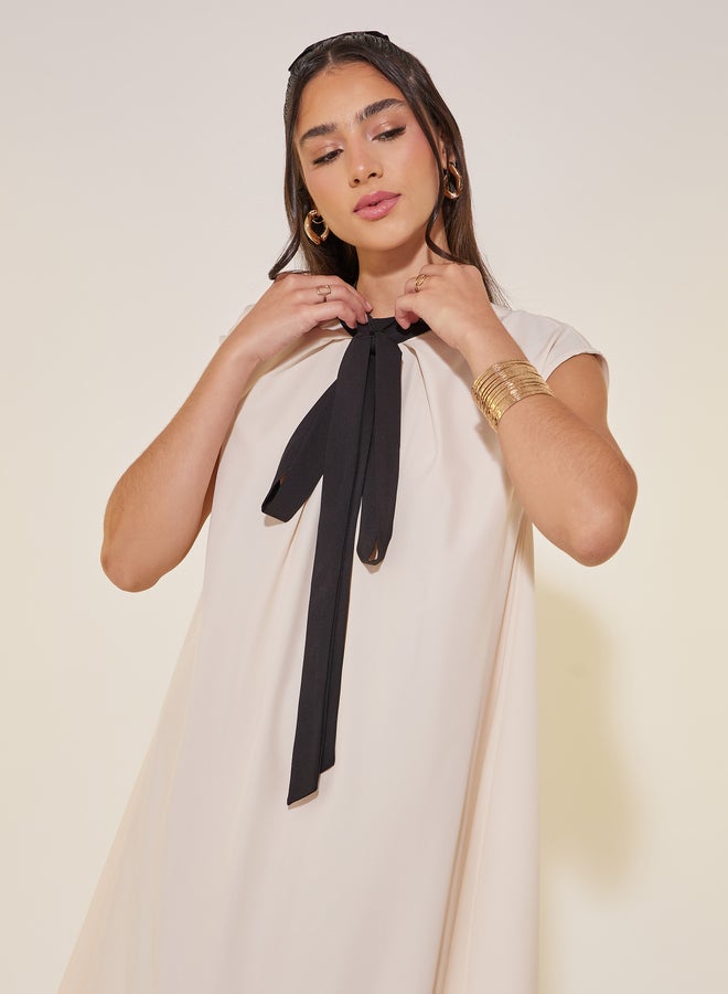 Take Two Tie Neck Maxi Dress - Image 3