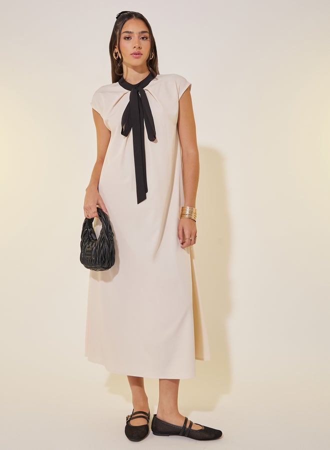 Take Two Tie Neck Maxi Dress - Image 2