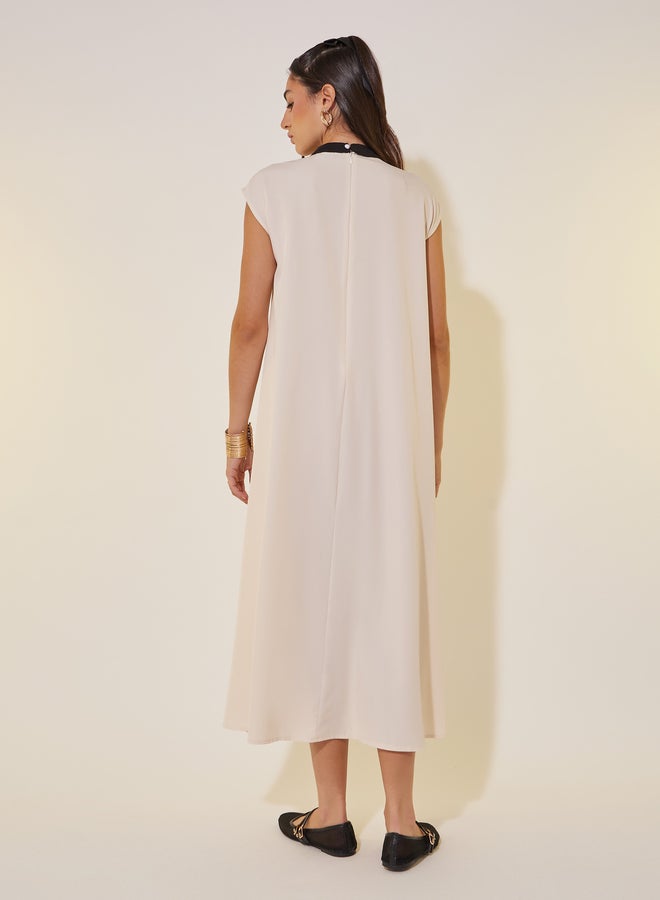 Take Two Tie Neck Maxi Dress - Image 5