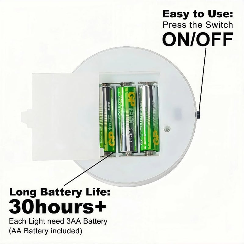 Simplelight4you Store قاعدة إضاءة LED متعددة الألوان بحجم 4 بوصة من Simplelight - مثالية لفن الزجاج، عرض LED مثالي للزهور، القطع المركزية - بطاريات AA مشمولة (إضاءة قاعدة مزهرية LED بحجم 4 بوصة، تتغير الألوان)، مجموعة من 4 - Image 4