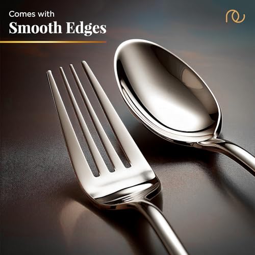 Frenchware Cutlery (Set of 12, Stainless Steel Spoons - 6 and Forks - 6), 100% Food Grade, Non Toxic, Anti-Rust, Dishwasher Safe, Perfect Gifting Set for All Occasions - Image 4