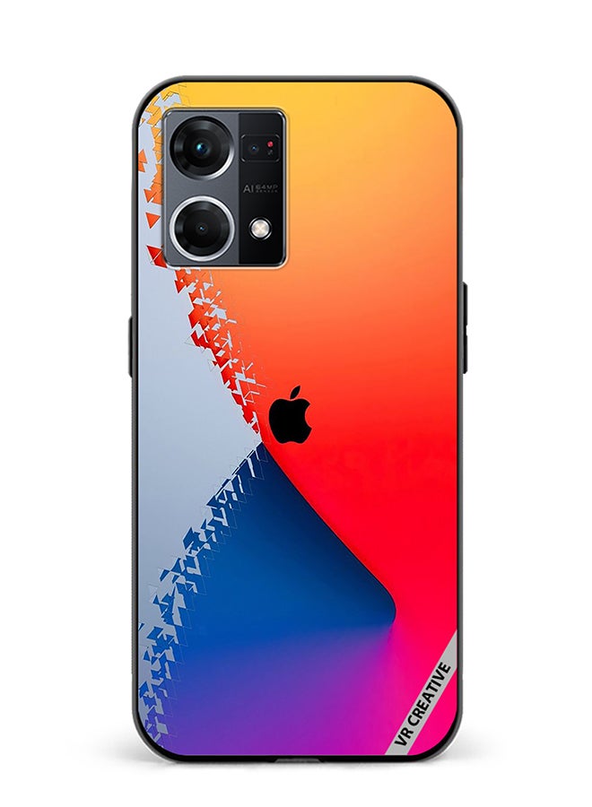 VR CREATIVE Protective Case Cover For Oppo Reno8 4G Apple Designs Design Multicolour - Image 1