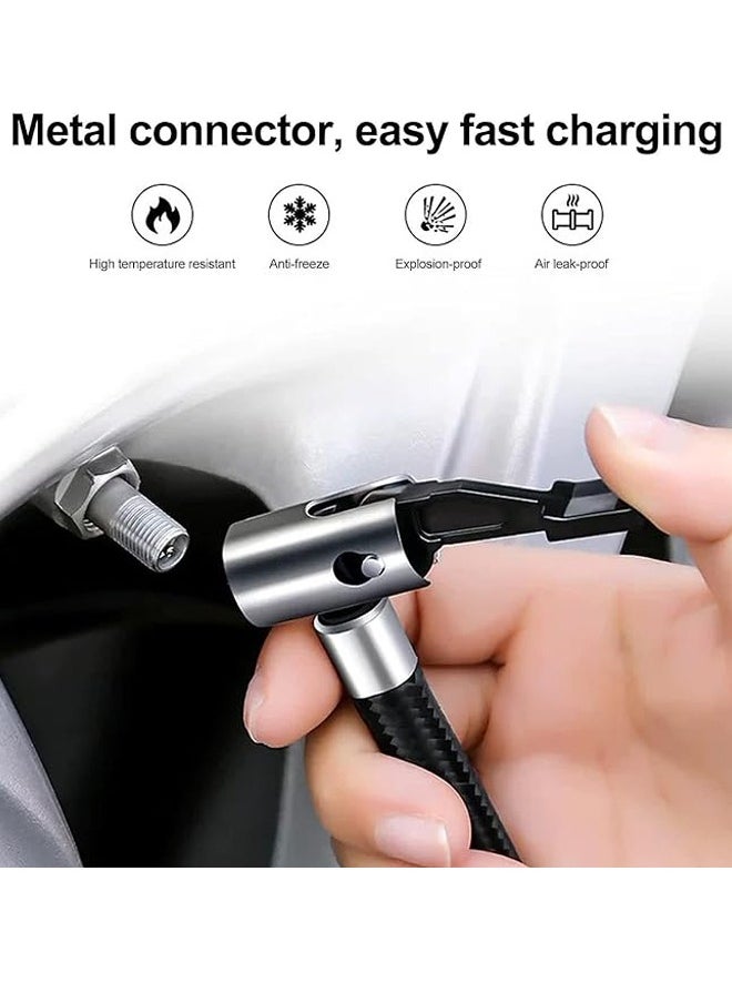 VOGMAX - Digital Car Tyre Inflator Air Compressor with Auto Stop and LED Light 12V Fast Portable Air Pump for Car Bicycle Motorcycle Ball Air Mattress - Image 1