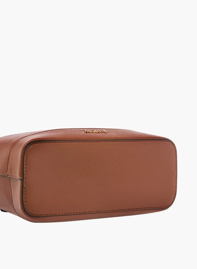 Celeste Women Textured Crossbody Bag with Adjustable Strap and Zip Closure