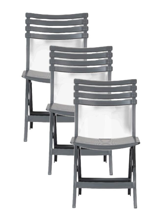 Cosmoplast كرسي تخييم قابل للطي (عبوة من 3) - Image 1