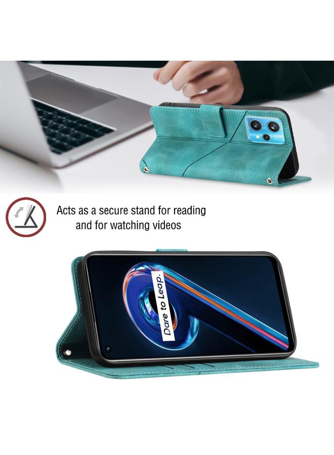 S-TOP Case For Realme 9 Pro 5G / OnePlus Nord CE 2 Lite 5G Skin-feel Embossed Leather Phone Case - Image 5