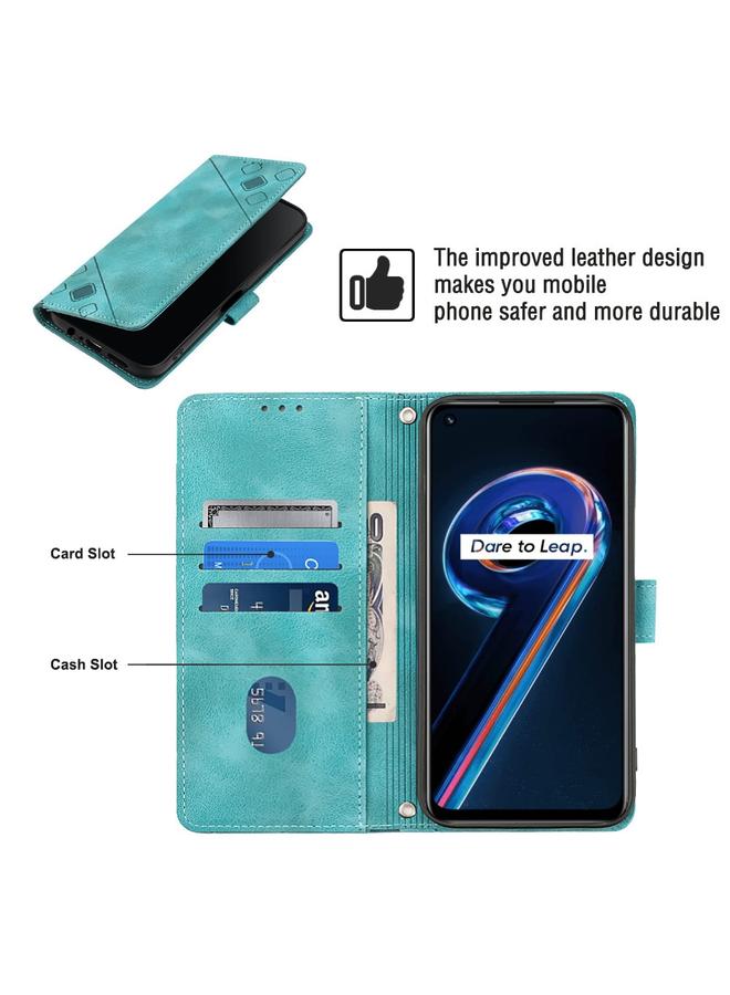 S-TOP Case For Realme 9 Pro 5G / OnePlus Nord CE 2 Lite 5G Skin-feel Embossed Leather Phone Case - Image 4