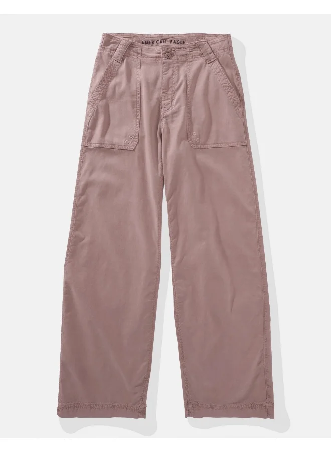 American Eagle Dreamy Drape High-Waisted Baggy Wide-Leg Pants