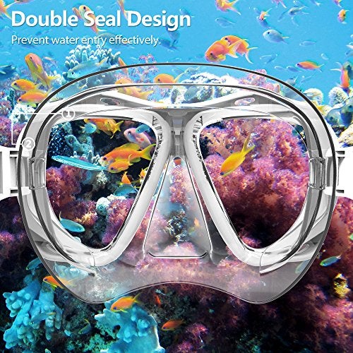 COPOZZ Snorkel Mask Adult – Anti-Fog Scuba Mask with Nose Cover, Tempered Glass Snorkeling Gear for Adults - Image 4