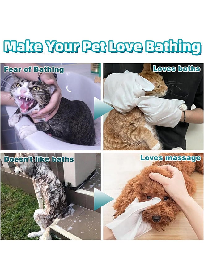 YEGBONG 10pcs Disposable Pet Cleaning Deodorizing Bath Wipes for Dogs and Cats Puppy Kitten Grooming Wet Wipes Gloves to Nourish and Smooth Fur Daily Care Outdoor Travel No Rinse - Image 3