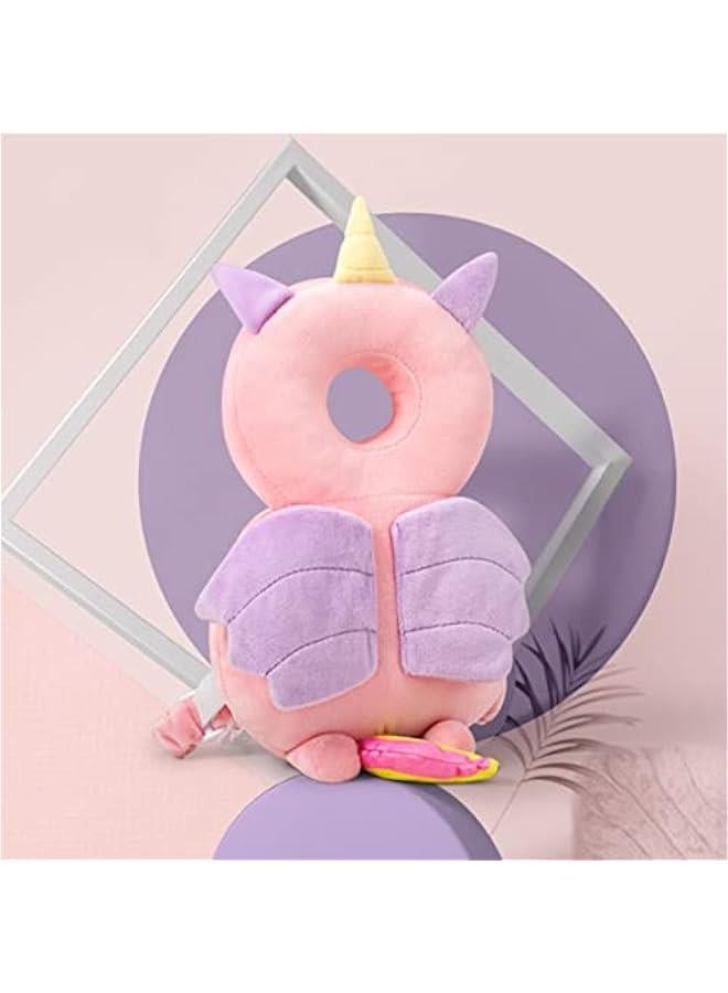DOOKOO Baby Head Protector Pad Safety Pad for Walking u0026 Crawling, Toddlers Head Safety Adjustable Back-Pack,Pink Unicorn (US) - Image 5