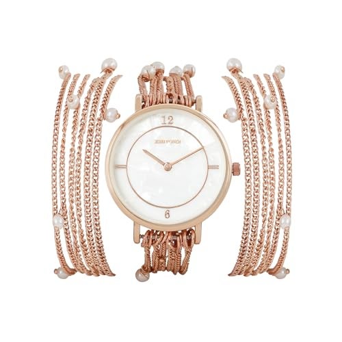Joker & Witch Millicent White Dial 18mm Rose Gold Metal Alloy Watch for Women - Image 1