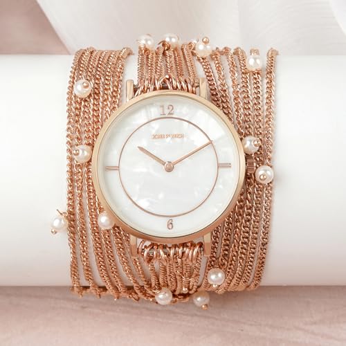 Joker & Witch Millicent White Dial 18mm Rose Gold Metal Alloy Watch for Women - Image 3