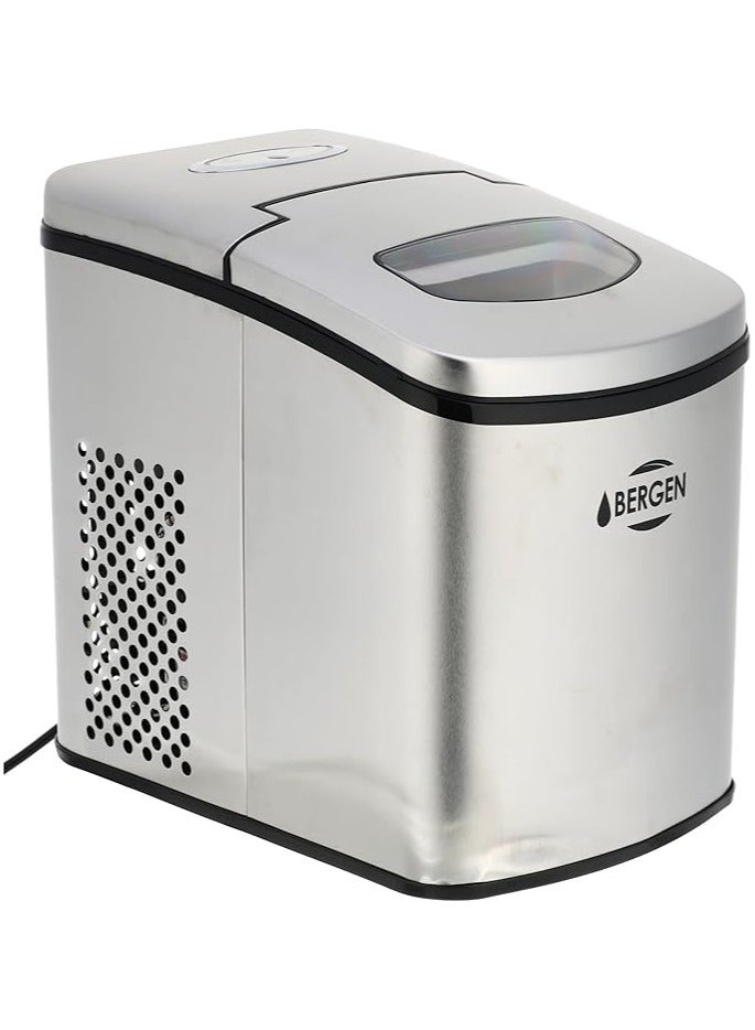 بيرغن صانع الثلج ستانلس ستيل بمؤشر LED من بيرجن ZB-18 SS - فضي - Image 1