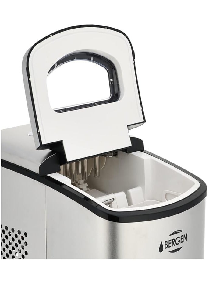 بيرغن صانع الثلج ستانلس ستيل بمؤشر LED من بيرجن ZB-18 SS - فضي - Image 3