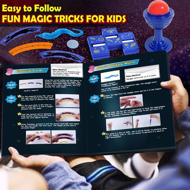 PATIFEED Kids Magic Kit  Magician Costume for Pretend Play  Magic Set with Instructions for Each Trick for Kids Ages 6 7 8 9 10 11 12 - Image 5