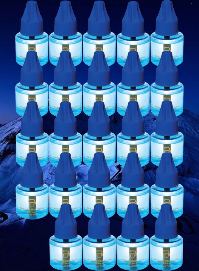 بيرون 24 قطع عبوة غيار سائل بيرون لجهاز قاتل الناموس 1080 ساعة ذو ريحة عطرية جميلة 45 مل - Image 1