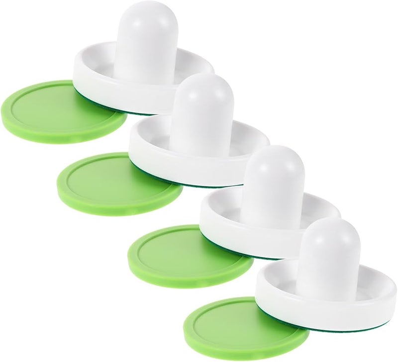 Tabletop Air Hockey Set With 96mm Plastic Pucks Four White Strikers Four Cloth Pads - Image 1