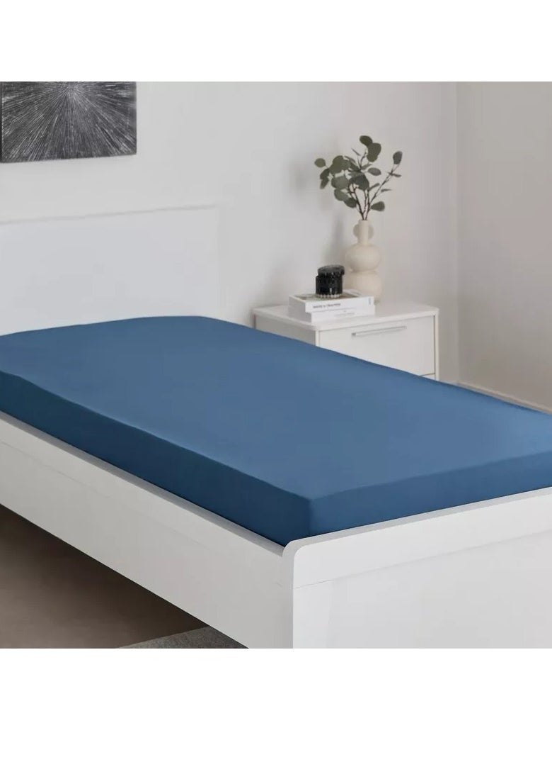 Home Box Essential Cotton Twin Fitted Sheet - 120x200+36 cm  - Image 2