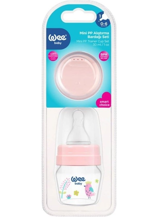 Wee baby - Mini PP Drinking Cup Set 30 ml 778 Pink - Image 1