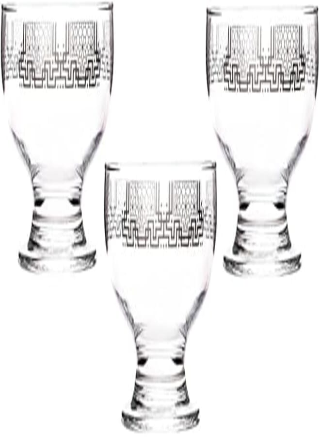 Dimlaj 0565/43891 Paravan Glass Icecream Bowl Set, 3 Pieces