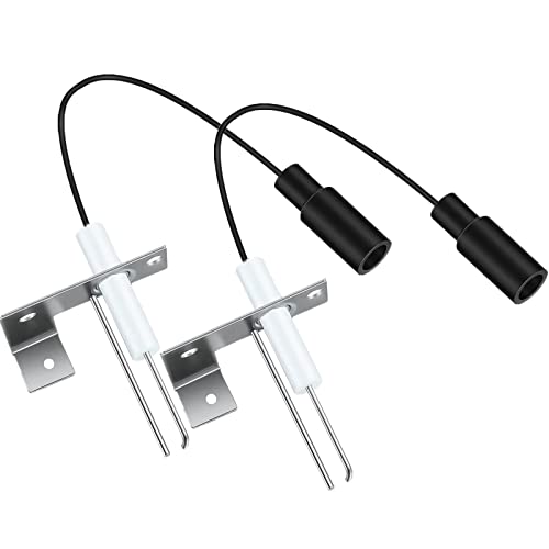 LDCRE 93868 Water Heater Electrode With Spark Probe,RV Spark and Sensor Electrode Replacement Parts for Atwood 93868, 2-Prong Igniter Repair For RV Emergency Camper GCH6-4E, GCH6-6E,2Pack - Image 1