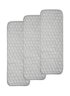 Goolsky Goolsky  Quilted Thicker Waterproof Changing Pad Liners, 3 Count (Gray)  - Image 1