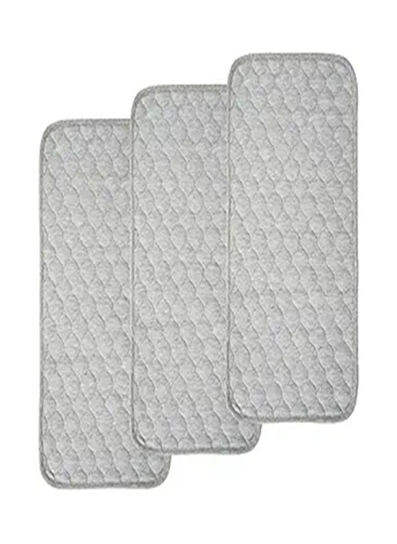 Goolsky - Goolsky  Quilted Thicker Waterproof Changing Pad Liners, 3 Count (Gray) - Image 1