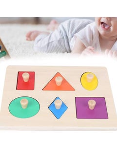 KASTWAVE Wooden Children Early Education Educational Building Block Puzzle Geometric Shape Color Matching Sorting Stacking Plugging Toys Montessori Toy for 1 2 3 Years Kids Girls Toddlers Boys  - Image 3