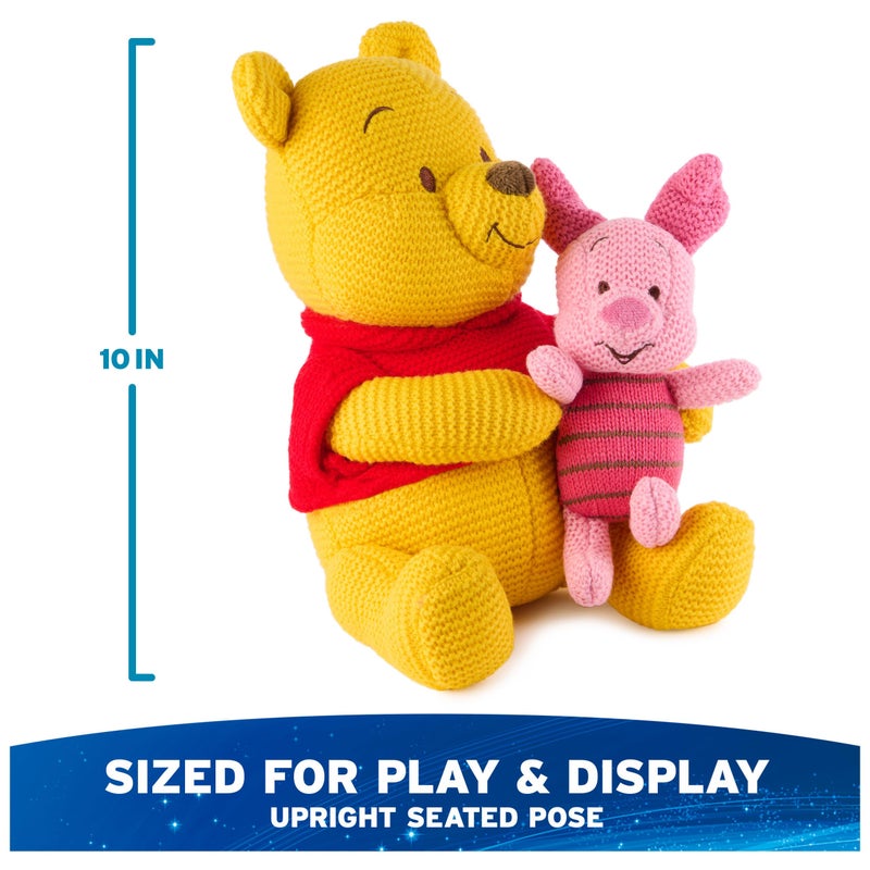 GUND Disney Official Pooh and Piglet Knit Plush, Winnie The Pooh, Stuffed Animal for Ages 1 and Up, Yellow/Pink, 10â€ - Image 4