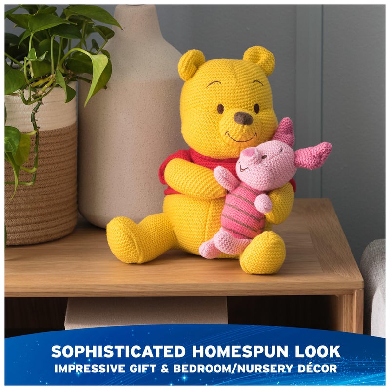 GUND Disney Official Pooh and Piglet Knit Plush, Winnie The Pooh, Stuffed Animal for Ages 1 and Up, Yellow/Pink, 10â€ - Image 5