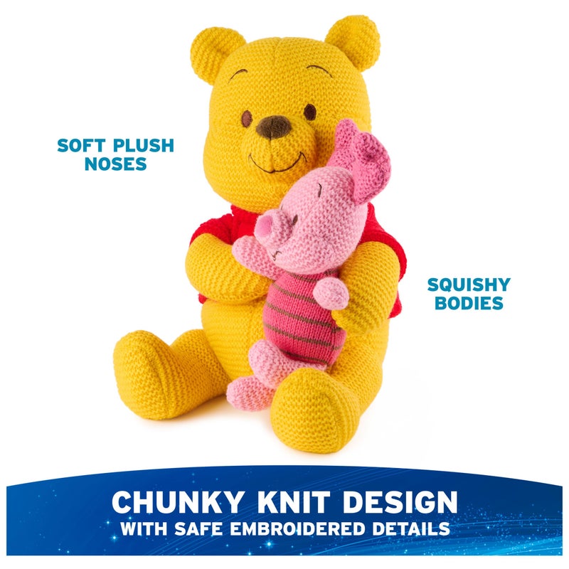 GUND Disney Official Pooh and Piglet Knit Plush, Winnie The Pooh, Stuffed Animal for Ages 1 and Up, Yellow/Pink, 10â€ - Image 3
