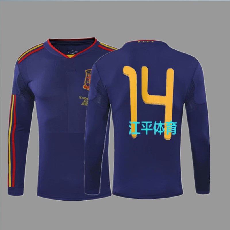 Vintage Jersey Football Jersey Classic Retro Version Spain Libya Harvey Iniesta Torres Jersey - Image 1
