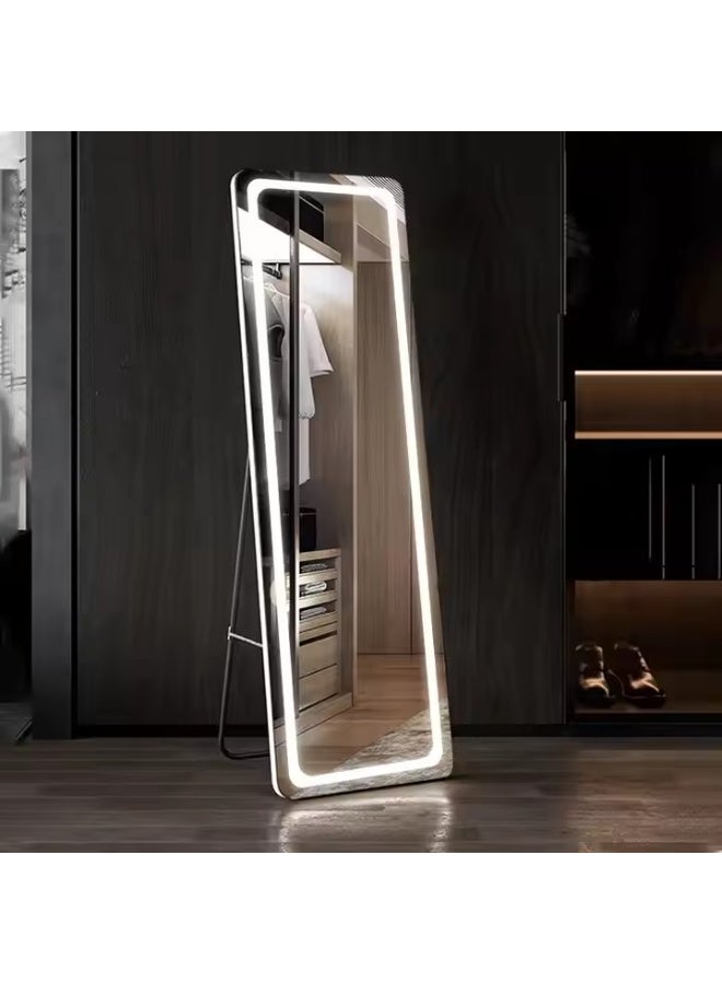 Y&D Full Length Mirror with Lights 160 x 50 cm LED Floor Standing Rectangular Mirror Adjustable Brightness & Color Modern Style for Living Room - Image 3