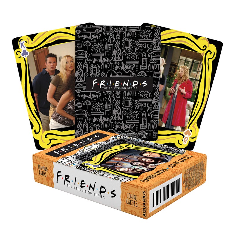 AQUARIUS Friends Cast Playing Cards - Friends Themed Deck of Cards for Your Favorite Card Games - Officially Licensed Friends TV Show Merchandise & Collectibles - Image 1